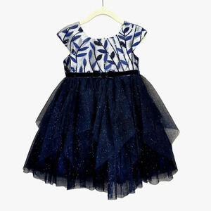 Elegant Navy Blue Kids Formal Dress